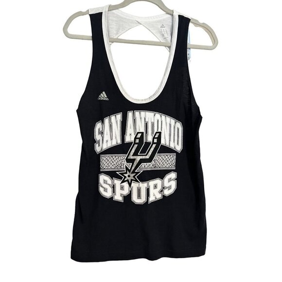 Adidas Performance Spurs tank top size M NWT - Picture 1 of 9